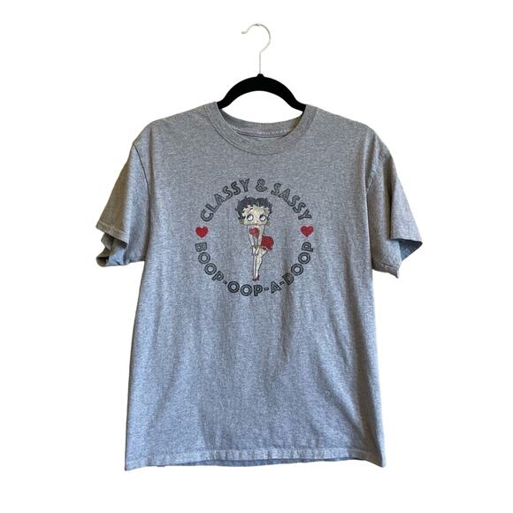 Betty Boop Universal gray short sleeve t-shirt classy & sassy casual - Picture 1 of 6